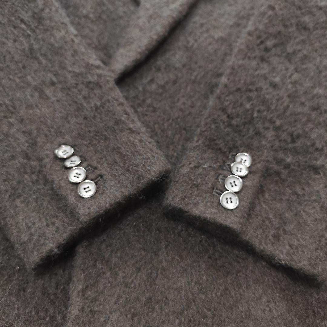 美品 MIESROHE シャギーダブルブレストジャケット ブラック サイズ1