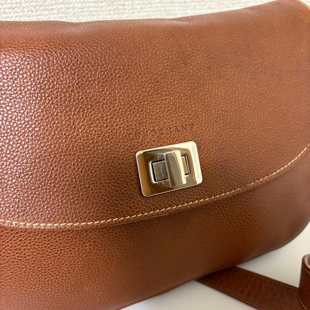 ☆美品☆ロンシャン　ショルダーバッグ　タンロック　ヴィンテージ　完売品