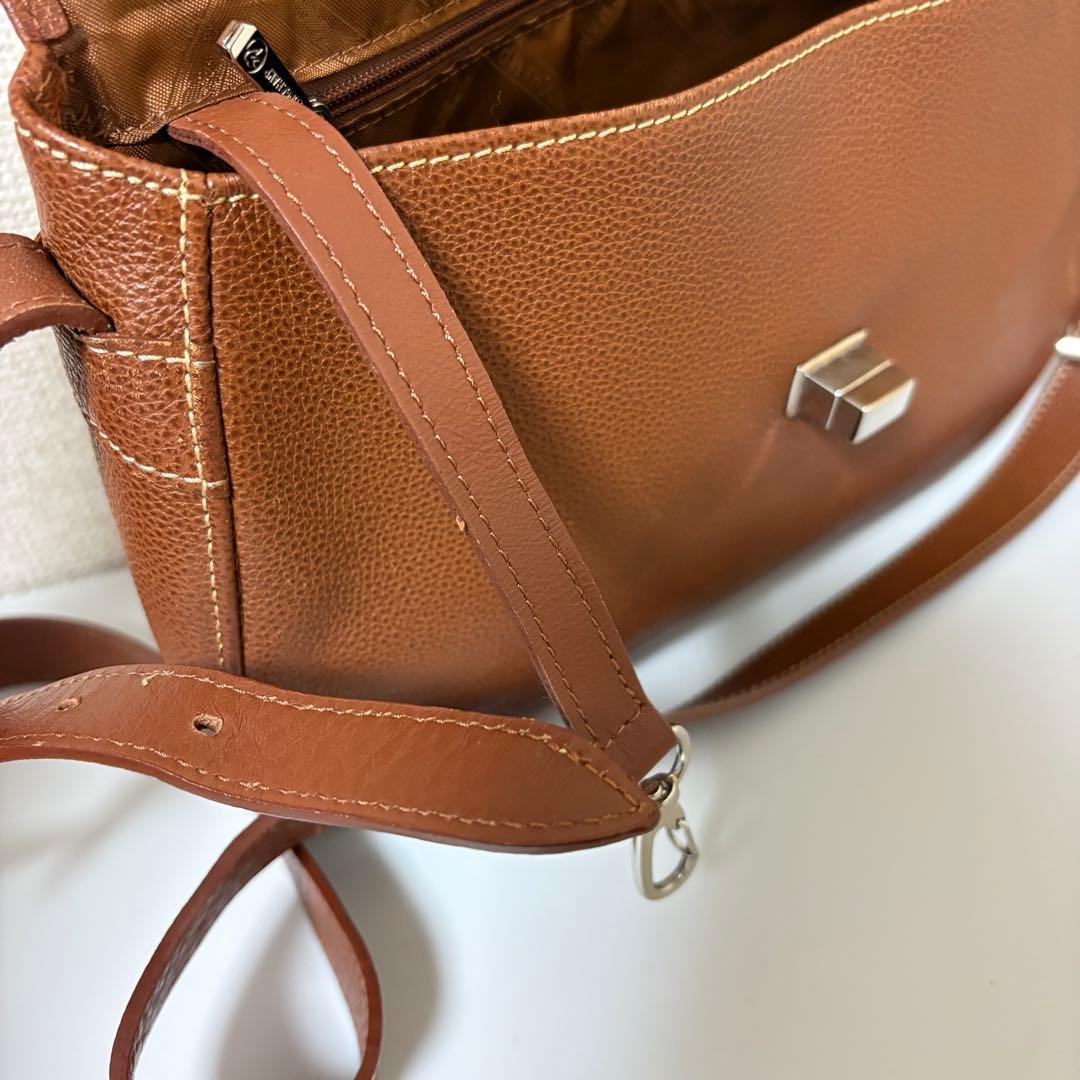 ☆美品☆ロンシャン　ショルダーバッグ　タンロック　ヴィンテージ　完売品