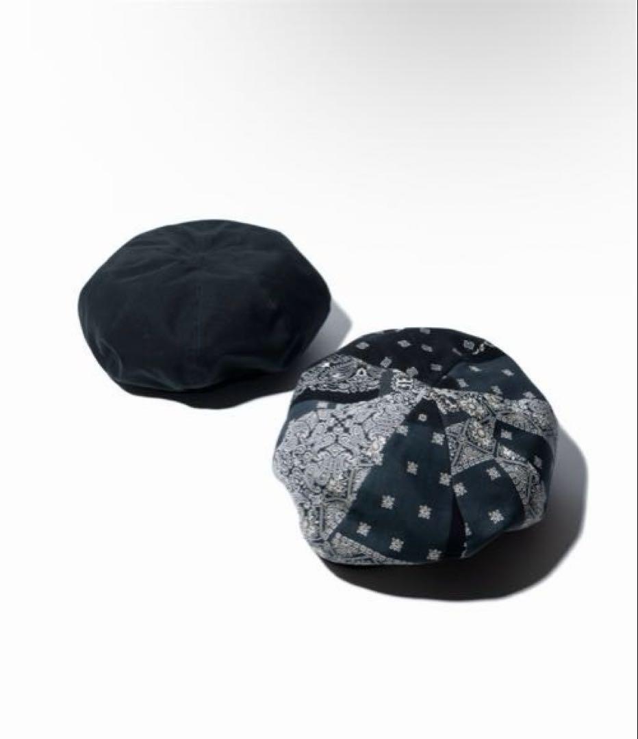 新品未使用 リバーシブル ベレー帽 黒 グラム glamb