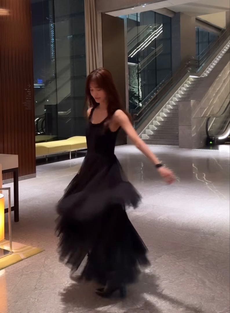 snidel プリーツティアードチュールドレス　新品タグ付き