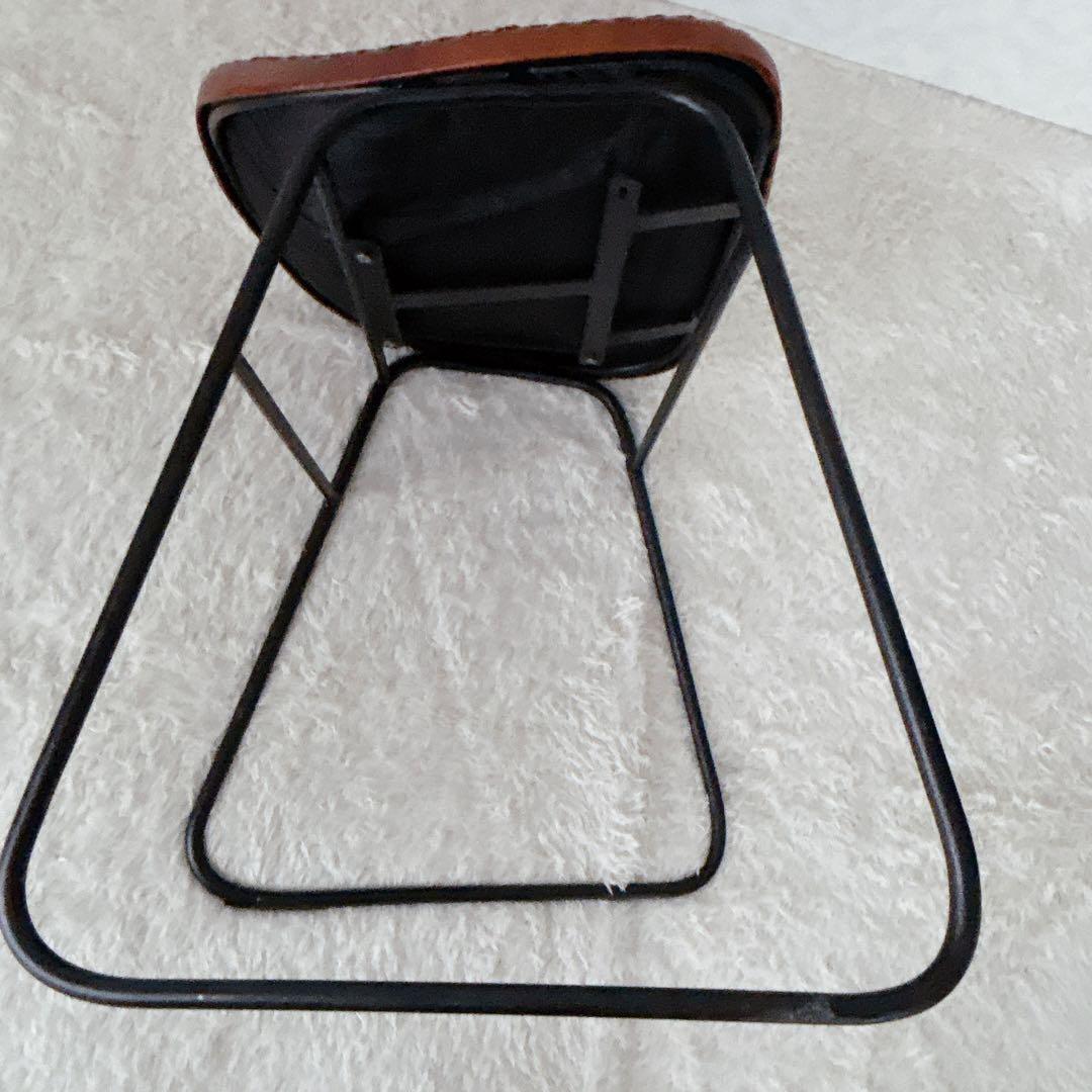 ra2ccho様リクエスト品 】アイアン スツール レザー スツール インダスト