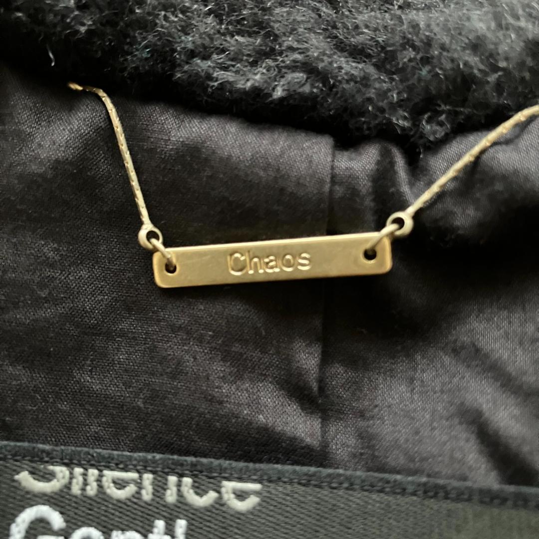 極美品◎23AW カオス ウールボアダブルコート スミクロ フリー