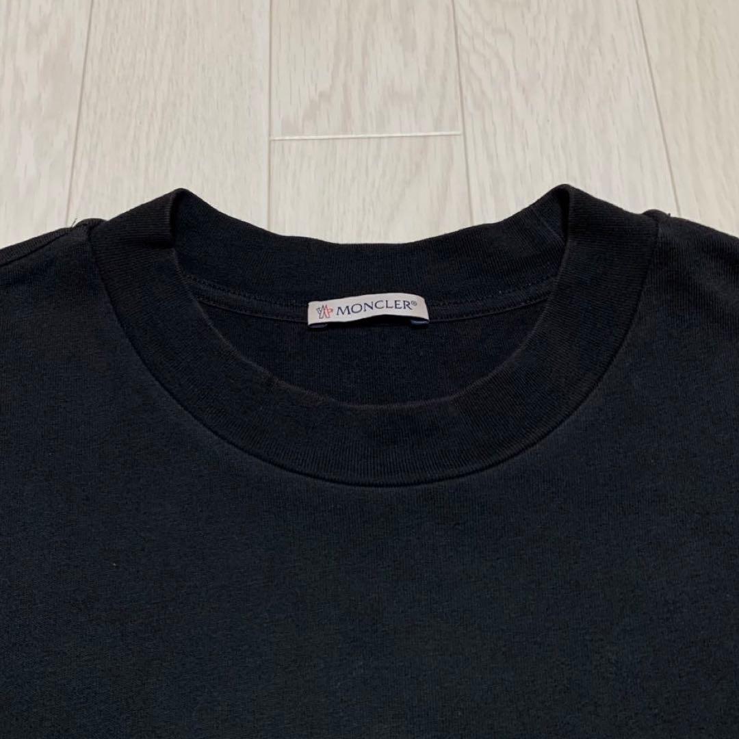 極美品　モンクレール　ロンT 長袖Tシャツ　ブラック　M　国内正規品　3S550