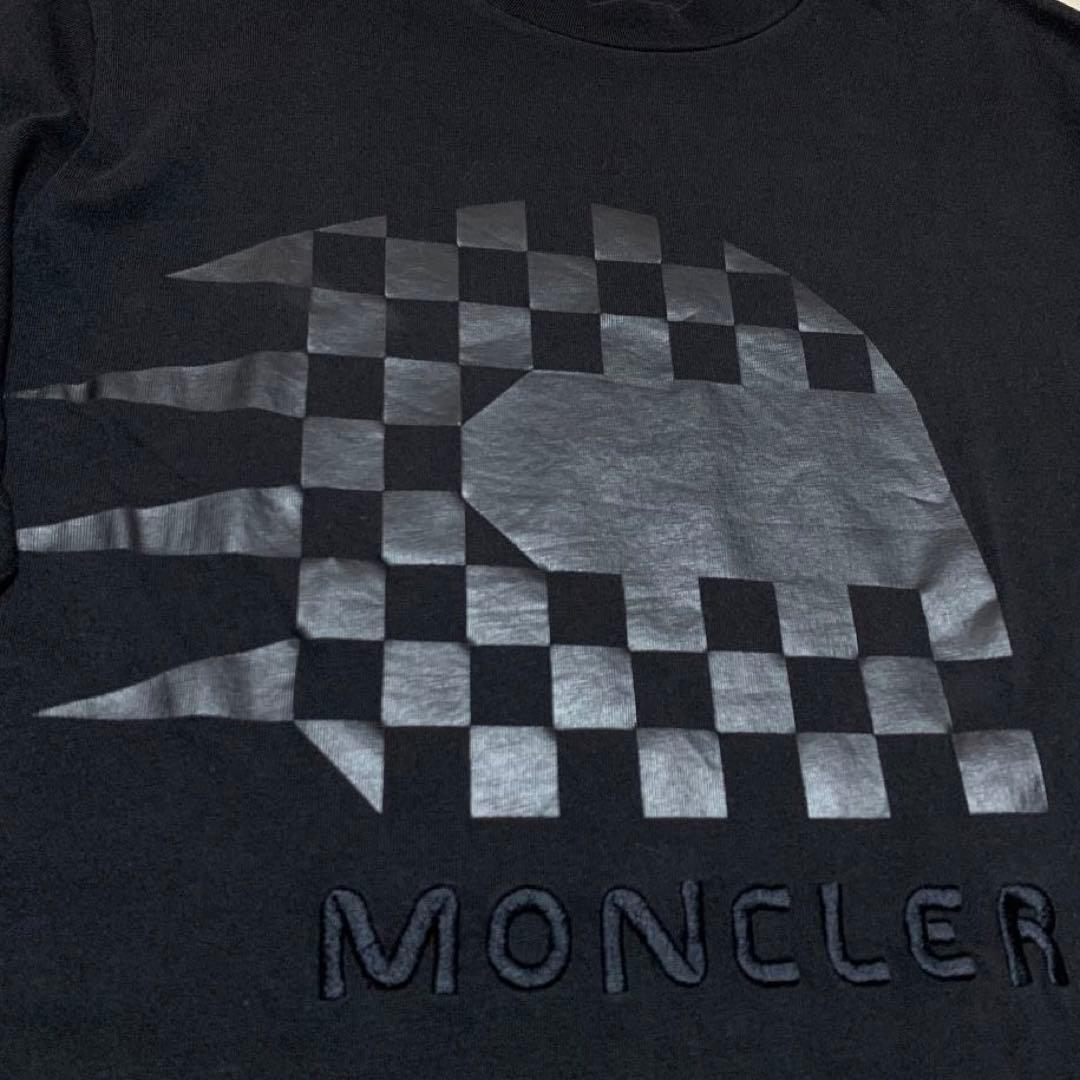 極美品　モンクレール　ロンT 長袖Tシャツ　ブラック　M　国内正規品　3S550