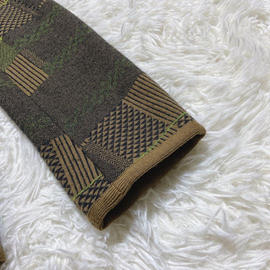 サチコ♥️ ⭐️ETRO エトロ　ニットジャケット　シングル　パッチワーク