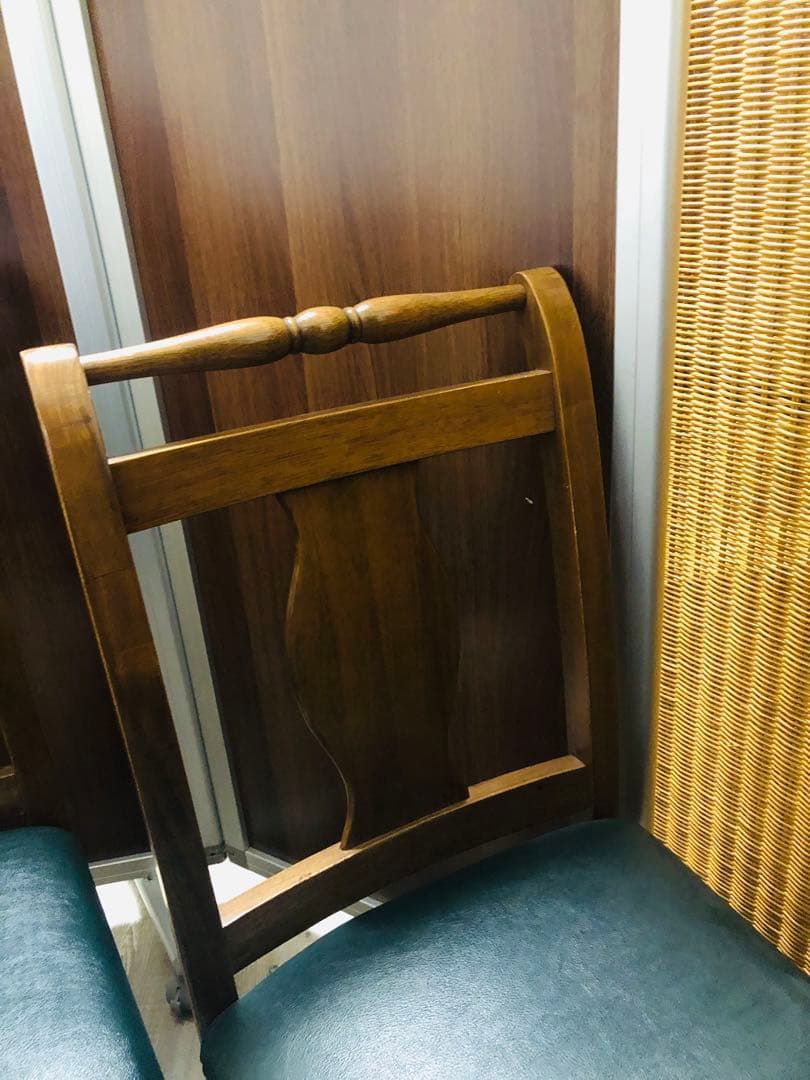 アンティーク　木製ダイニングチェア 2脚セット