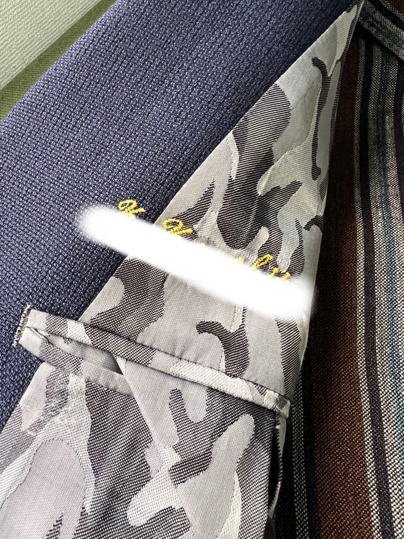 ◆イタリア生地使用　オーダーダブルジャケット　48相当