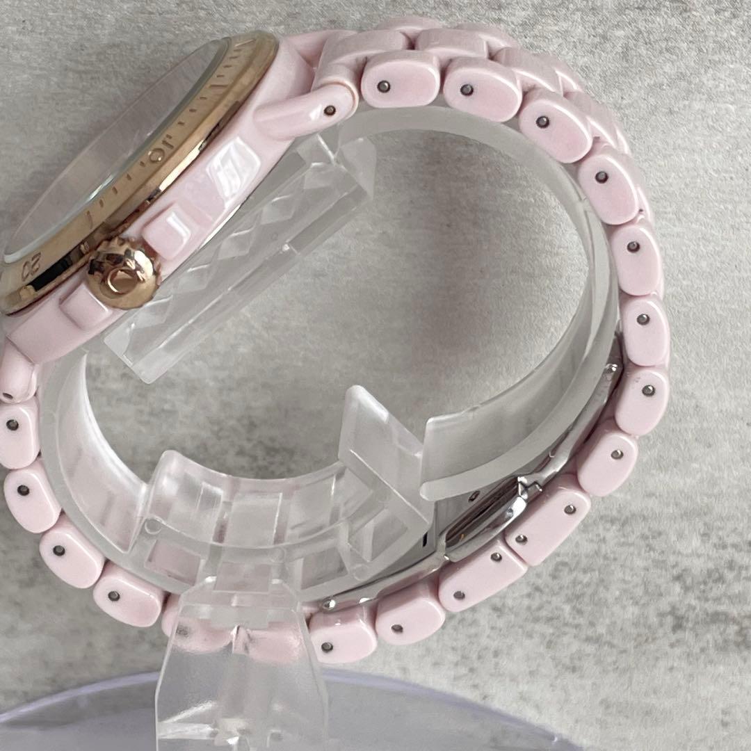 稼動品　美品　COACH コーチ　セラミック　11Pストーン　腕時計