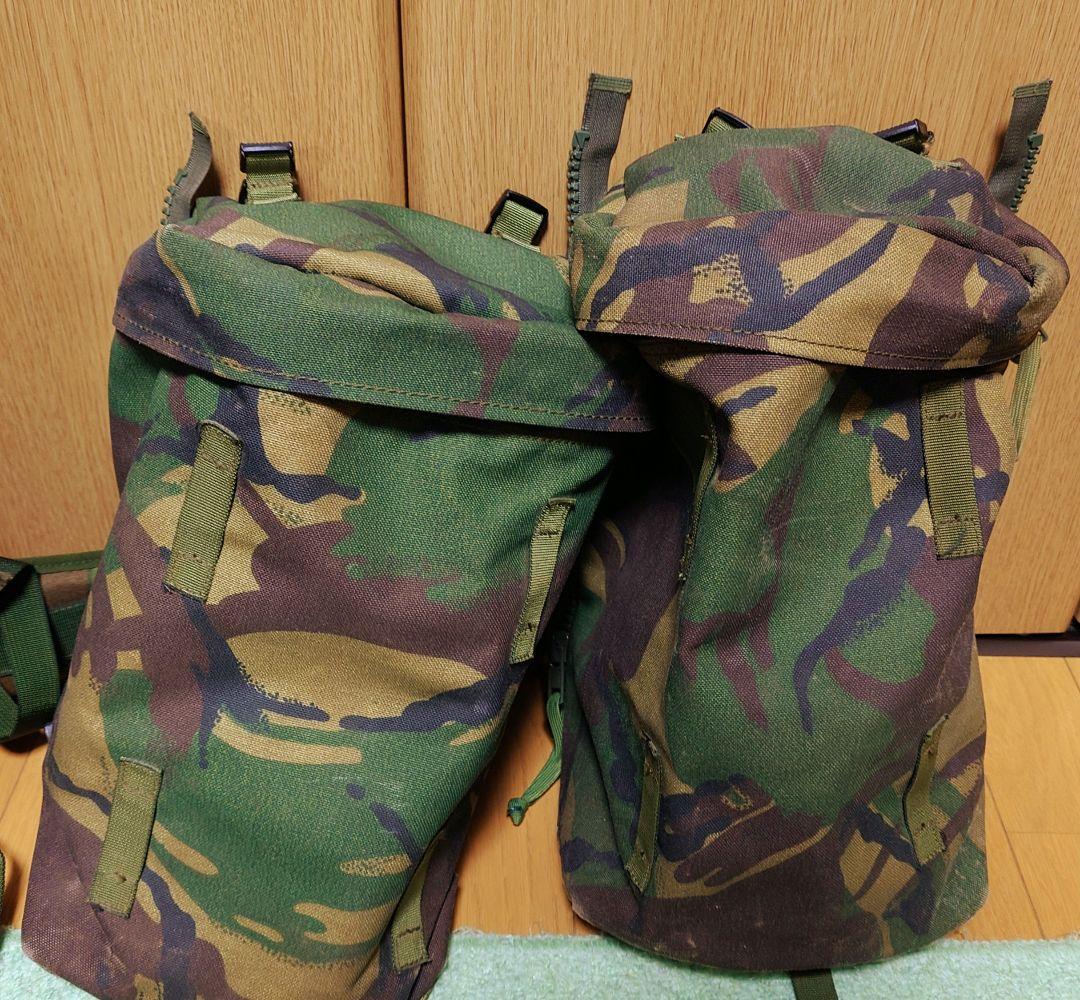 イギリス軍放出品 ベルゲンバックパック DPM迷彩 サイドポーチあり