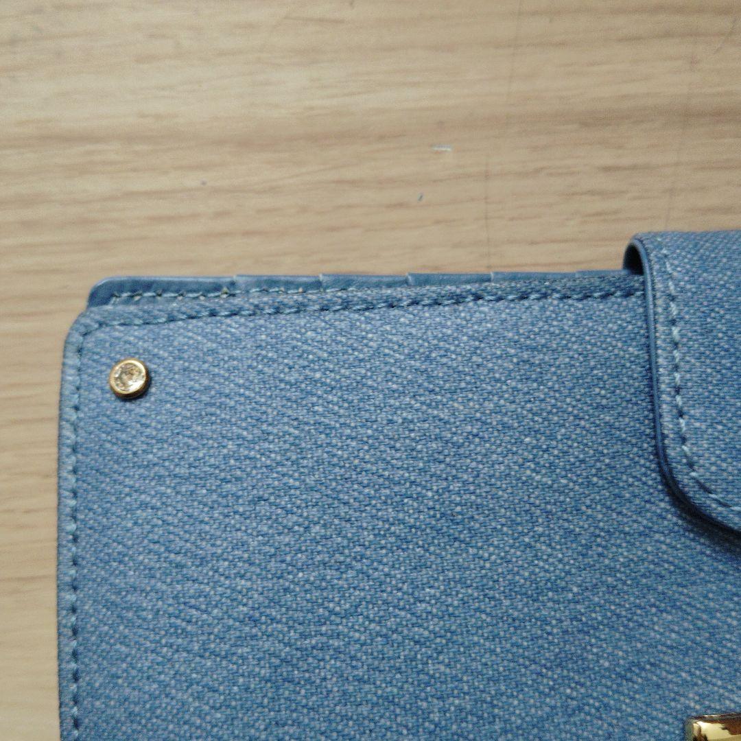 SamanthaThavasa リボン付きブリーチデニム長財布