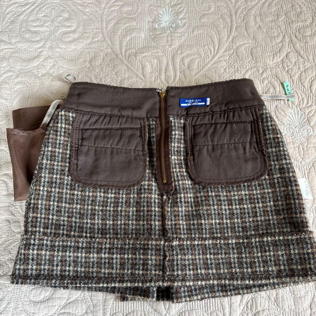 BURBERRY バーバリーブルーレーベル チェックタイトスカートサイズ38