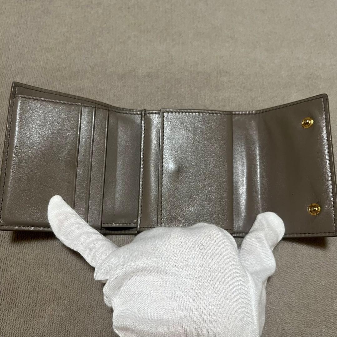 【美品】CELINE セリーヌ　三つ折り財布　コンパクトウォレット　ミニ財布
