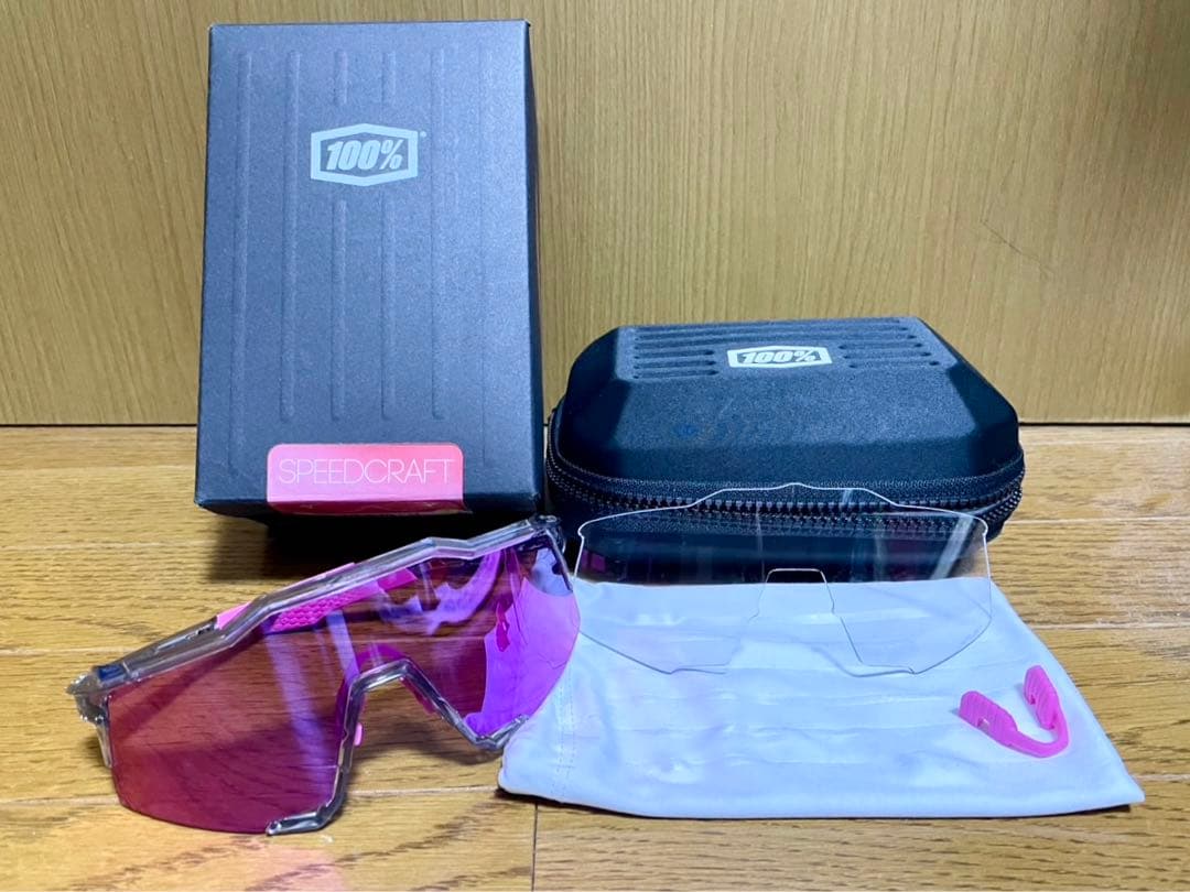 100% SPEEDCRAFT ピンクレンズ サングラス