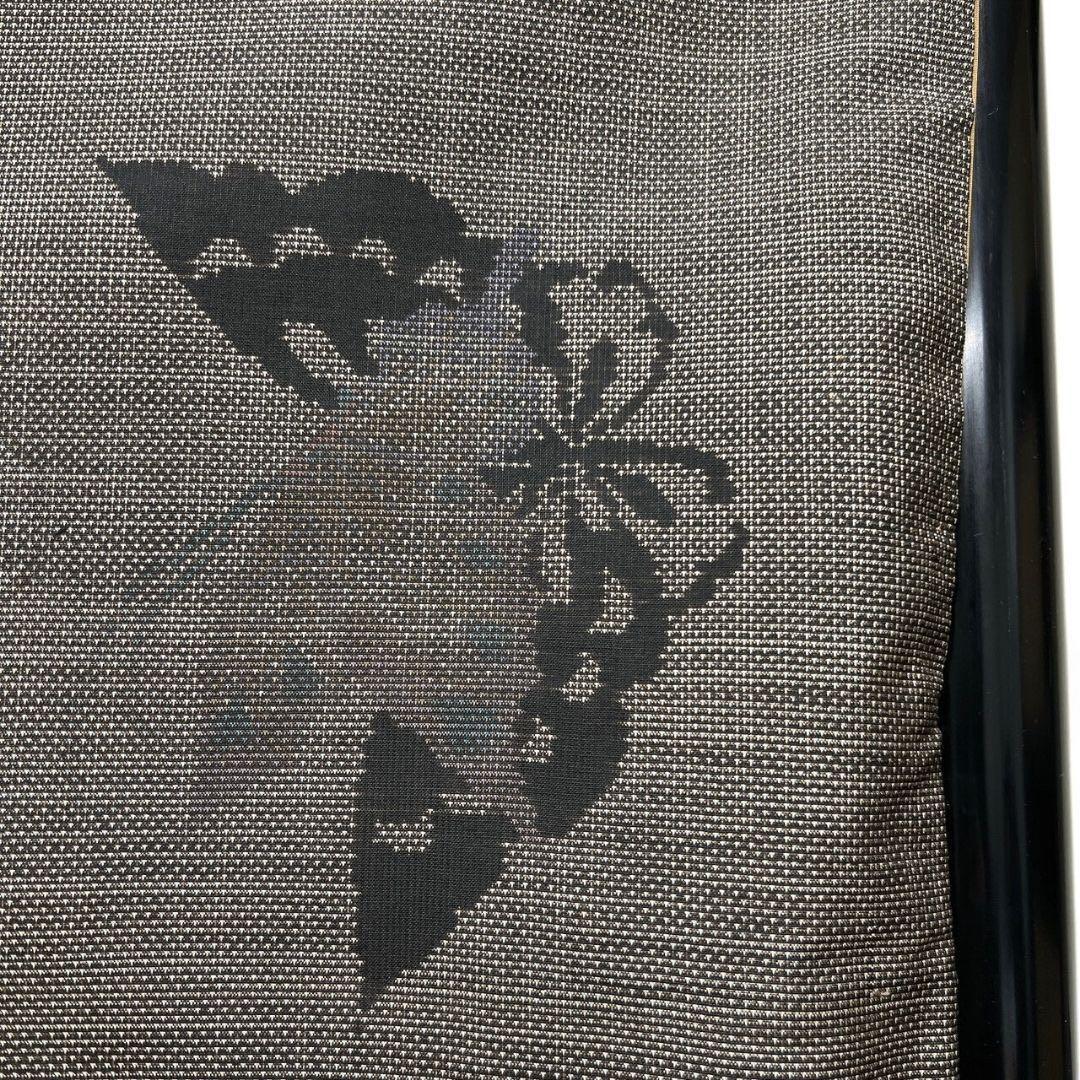 大島紬　小紋　泥染　蝶　蝶模様　着物　014b p