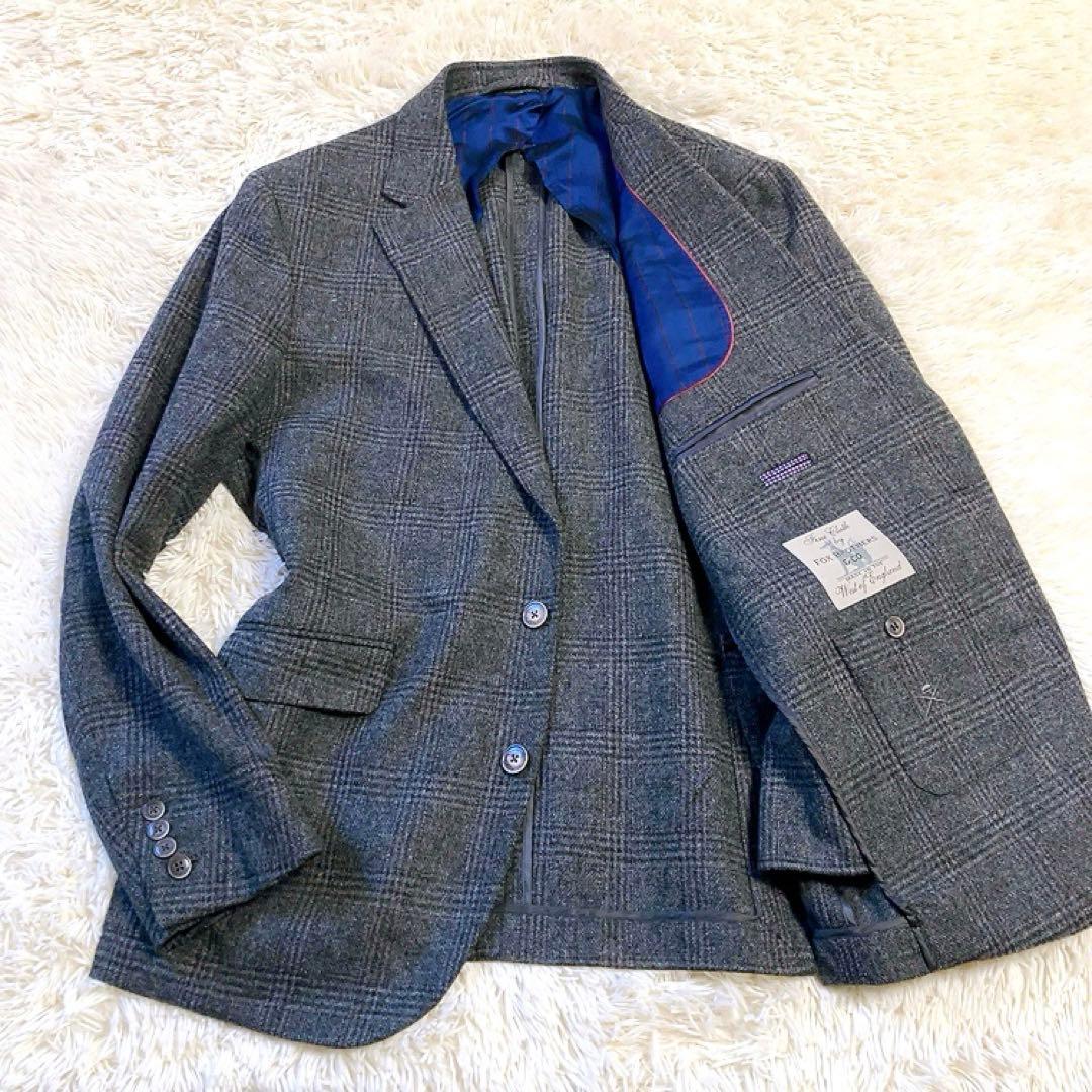 【FOX BROTHERS】HACKETT　テーラード　フランネル　チェックXL