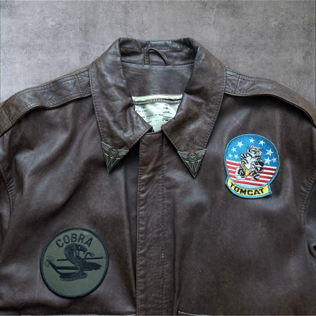 美品　AVIREX A-2 フライトジャケット　トップガン　トムキャット