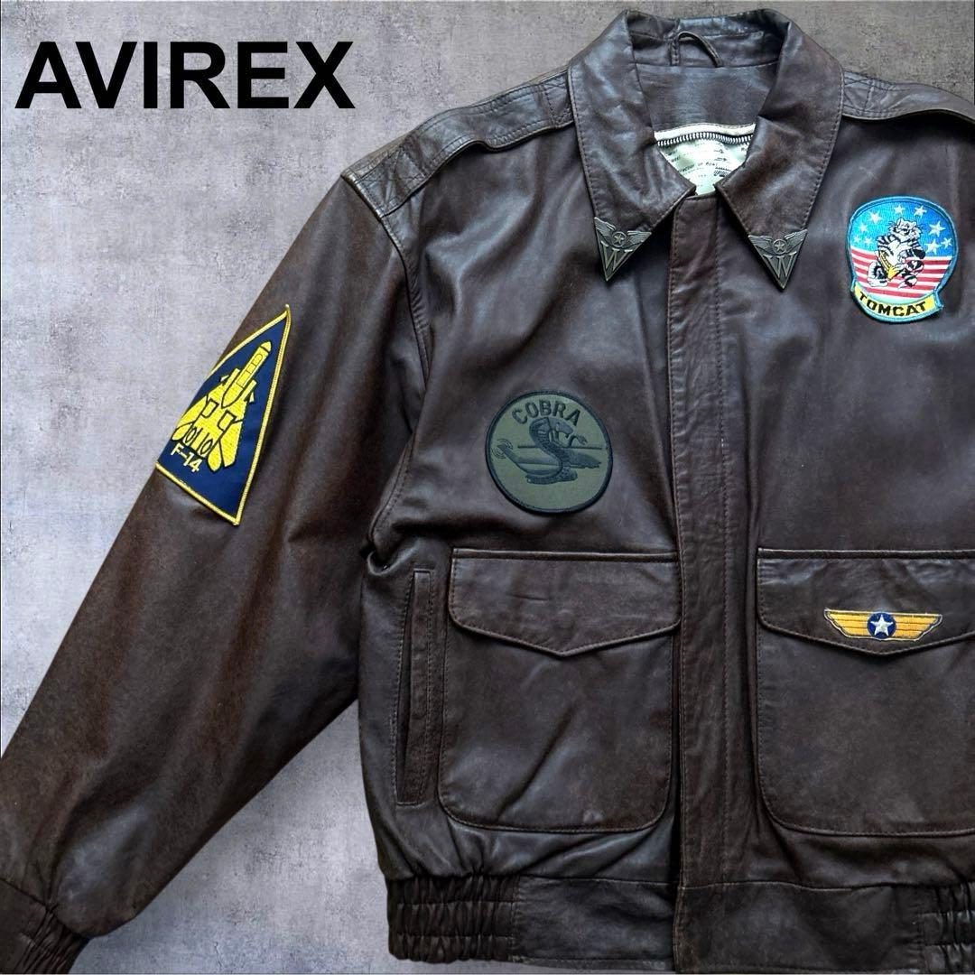 美品　AVIREX A-2 フライトジャケット　トップガン　トムキャット