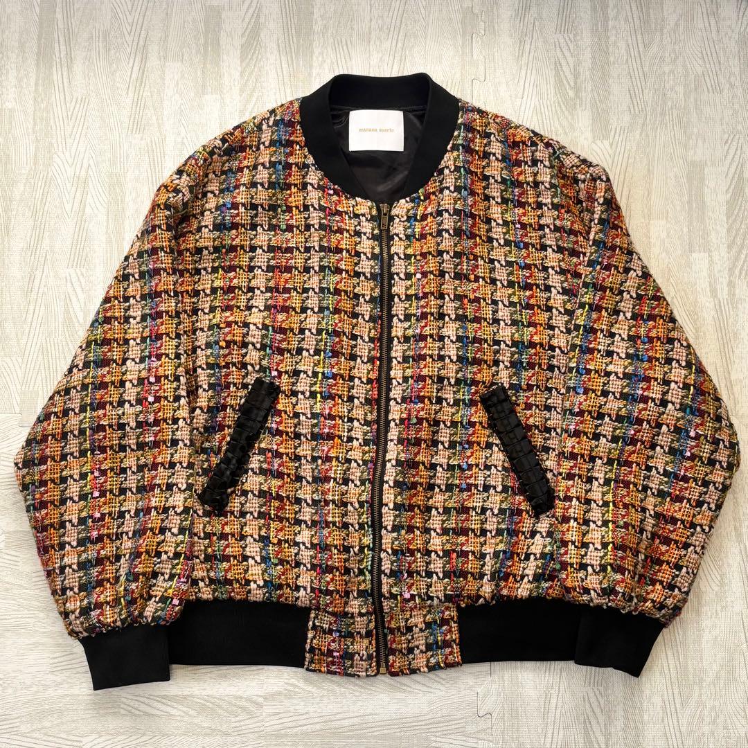manana suert SPECIAL EDITION MIXツイードブルゾン