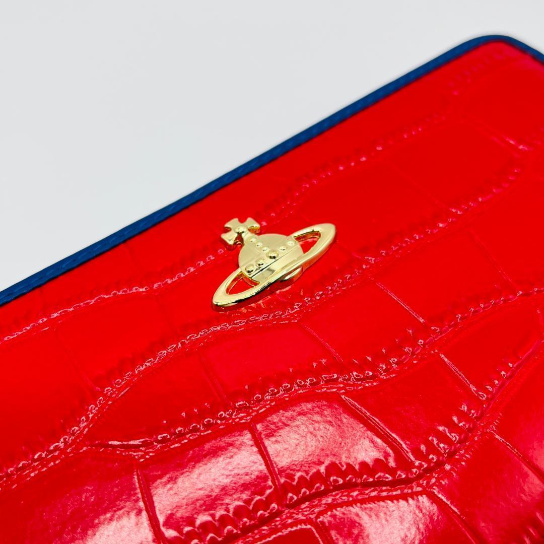 つるちゃん様 　　　　　　特価 未使用 赤＆青 ワニ風 ウロコ レッド