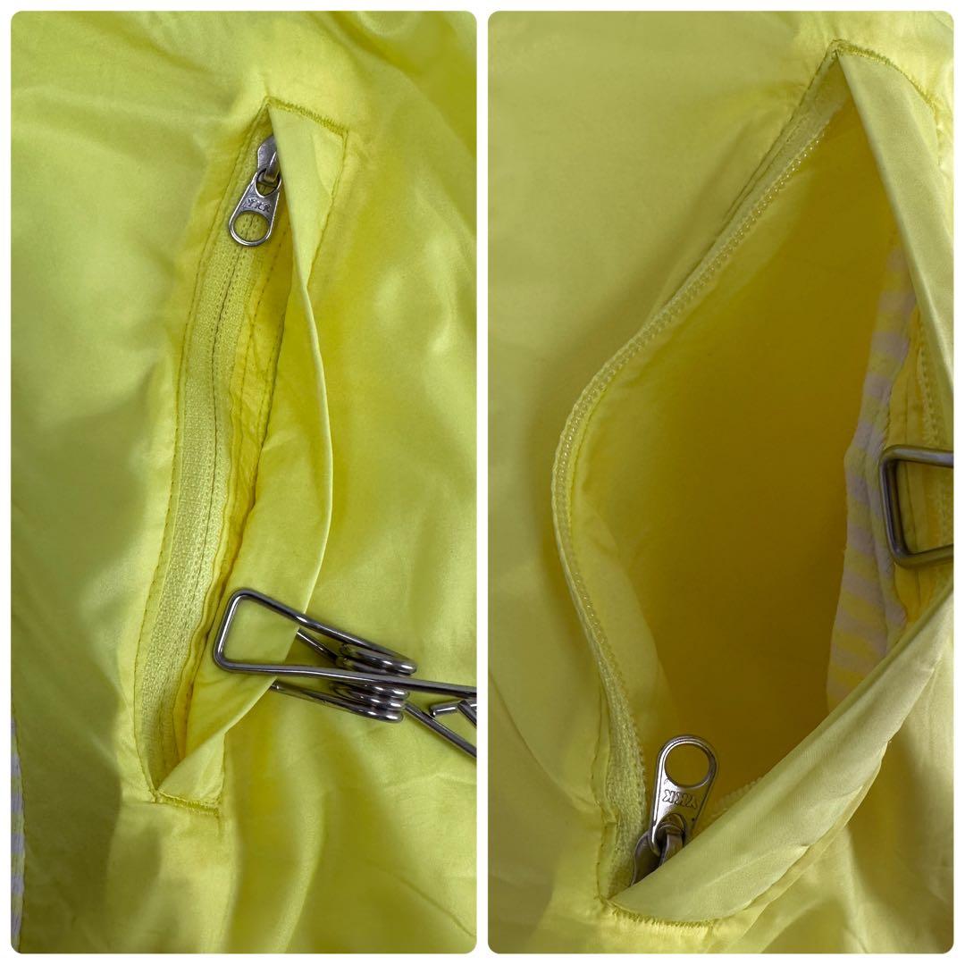 ルルレモン　lululemon 中綿　ベスト　リバーシブル　イエロー　蛍光色