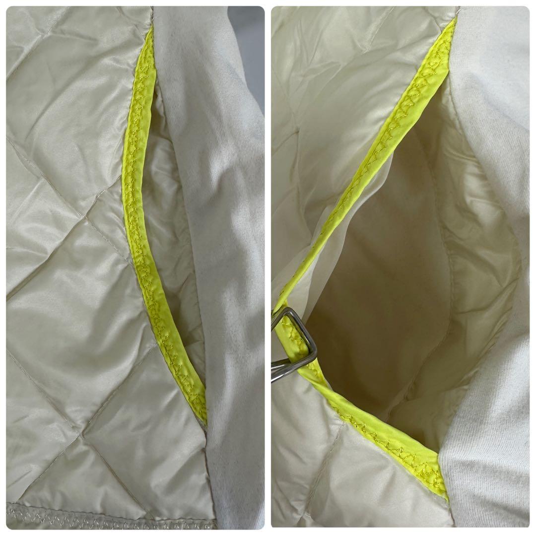 ルルレモン　lululemon 中綿　ベスト　リバーシブル　イエロー　蛍光色