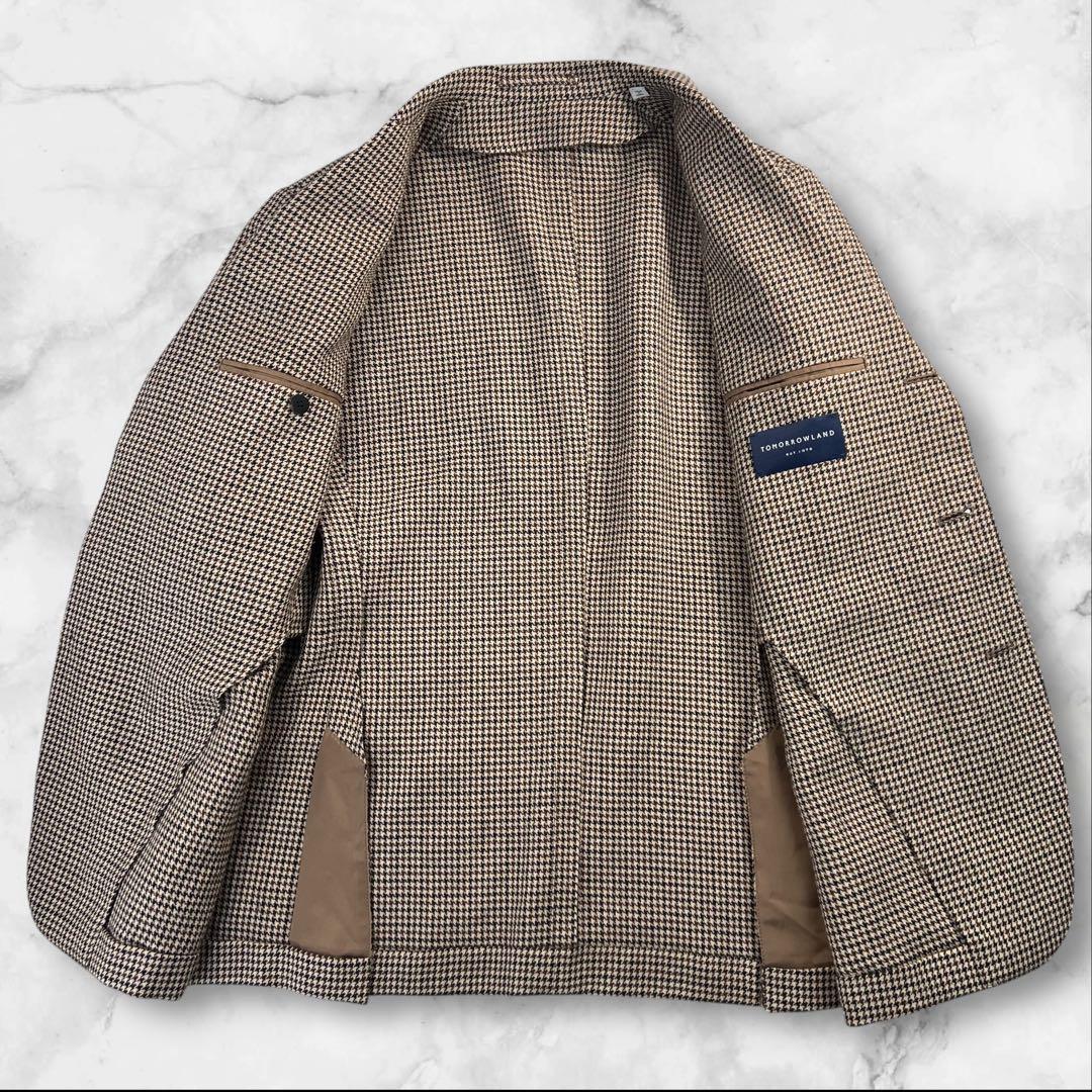 新品同様 TOMORROWLAND 3Bテーラードジャケット サイズ48/L相当