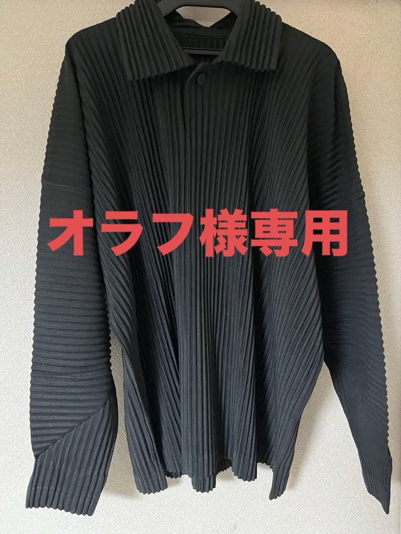 【オラフ】HOMMEPLISSÉISSEYMIYAKE 長袖 ポロシャツ