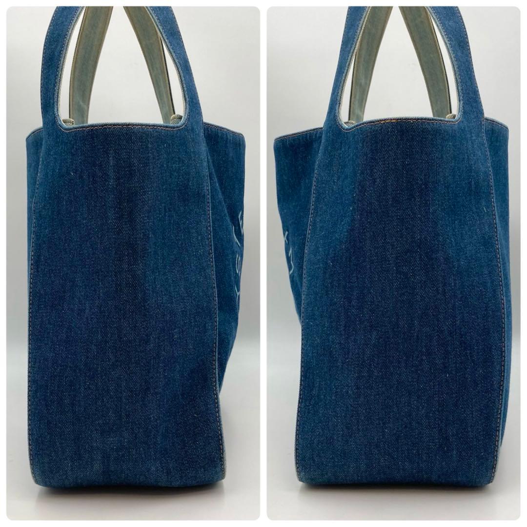 香菜ちゃん✨ ステラマッカートニー トートバッグ 青 デニム サークルロゴ