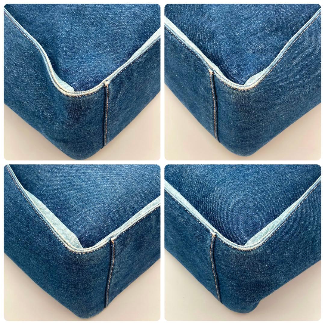 香菜ちゃん✨ ステラマッカートニー トートバッグ 青 デニム サークルロゴ