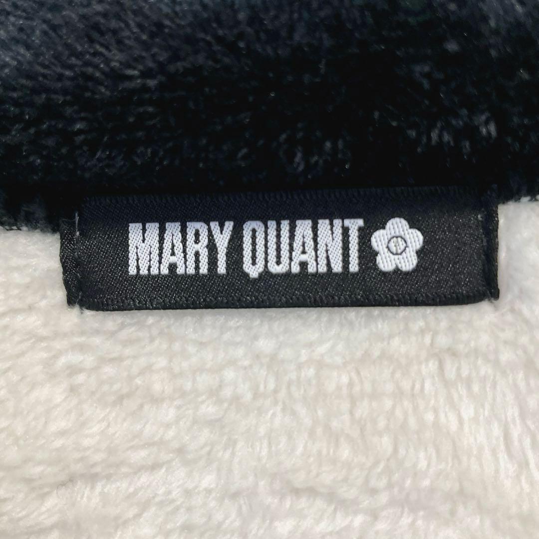 新品タグ付き！マリークワント　バイカラーフリースビッグブルゾン　ブラック