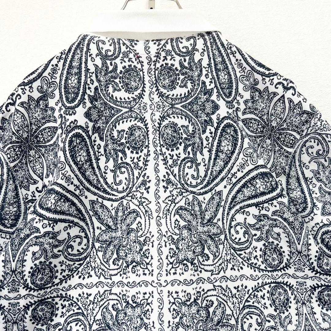 【希少 入手困難】Supreme✨️ポロシャツ　半袖　ペイズリー　総柄　美品　Ｌ