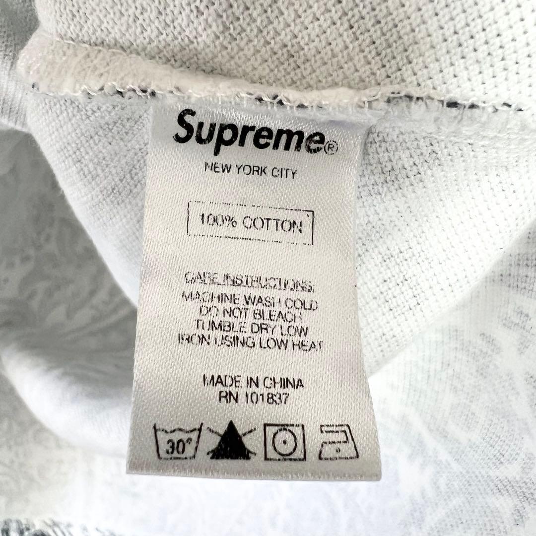 【希少 入手困難】Supreme✨️ポロシャツ　半袖　ペイズリー　総柄　美品　Ｌ
