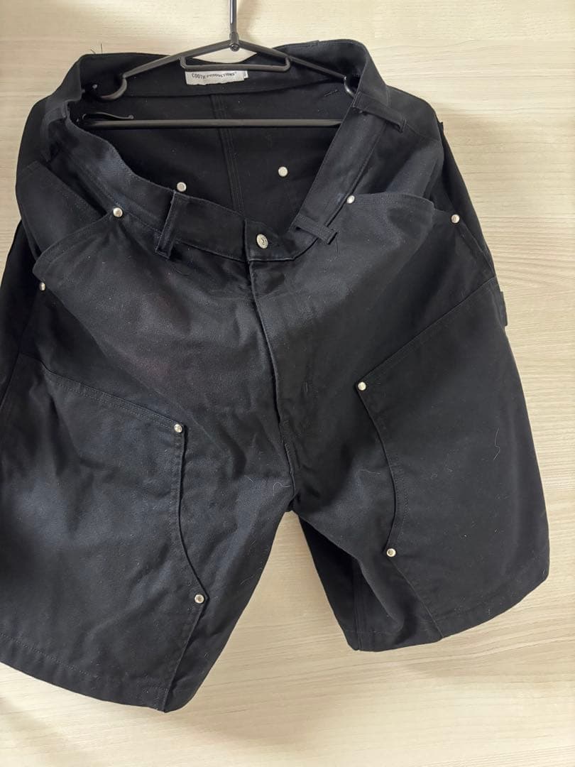 パンツ ABYSSDYED DUCKDOUBLE KNEE PAINTER SHORTS