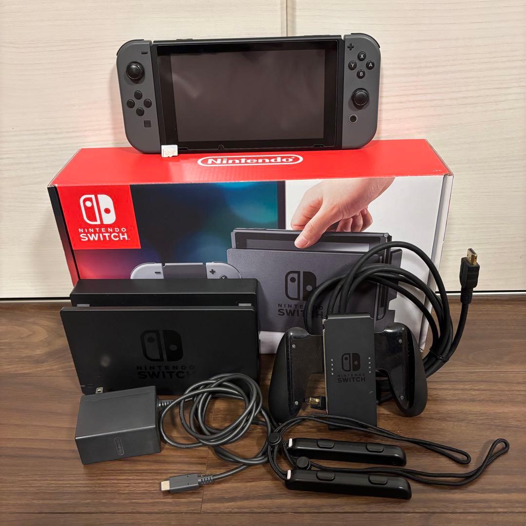 Nintendo Switch 本体セット　グレー　動作確認済み　初期化済み