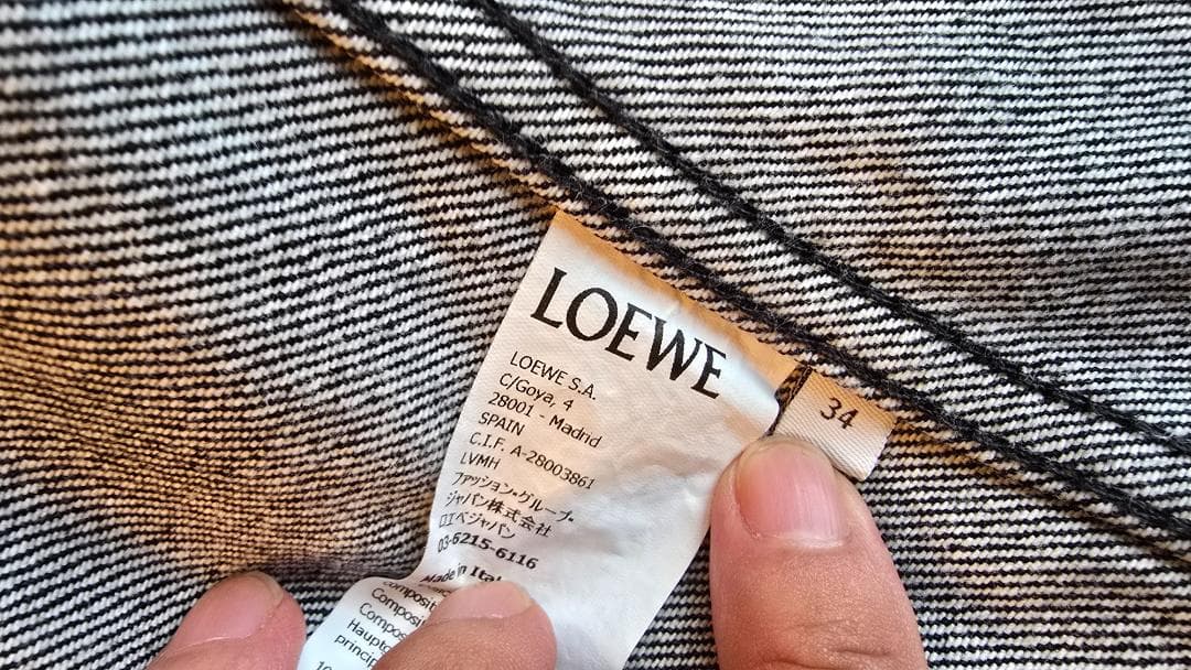 最終値下げ！【超美品】LOEWE(ロエベ) レディース デニムツイストジャケット