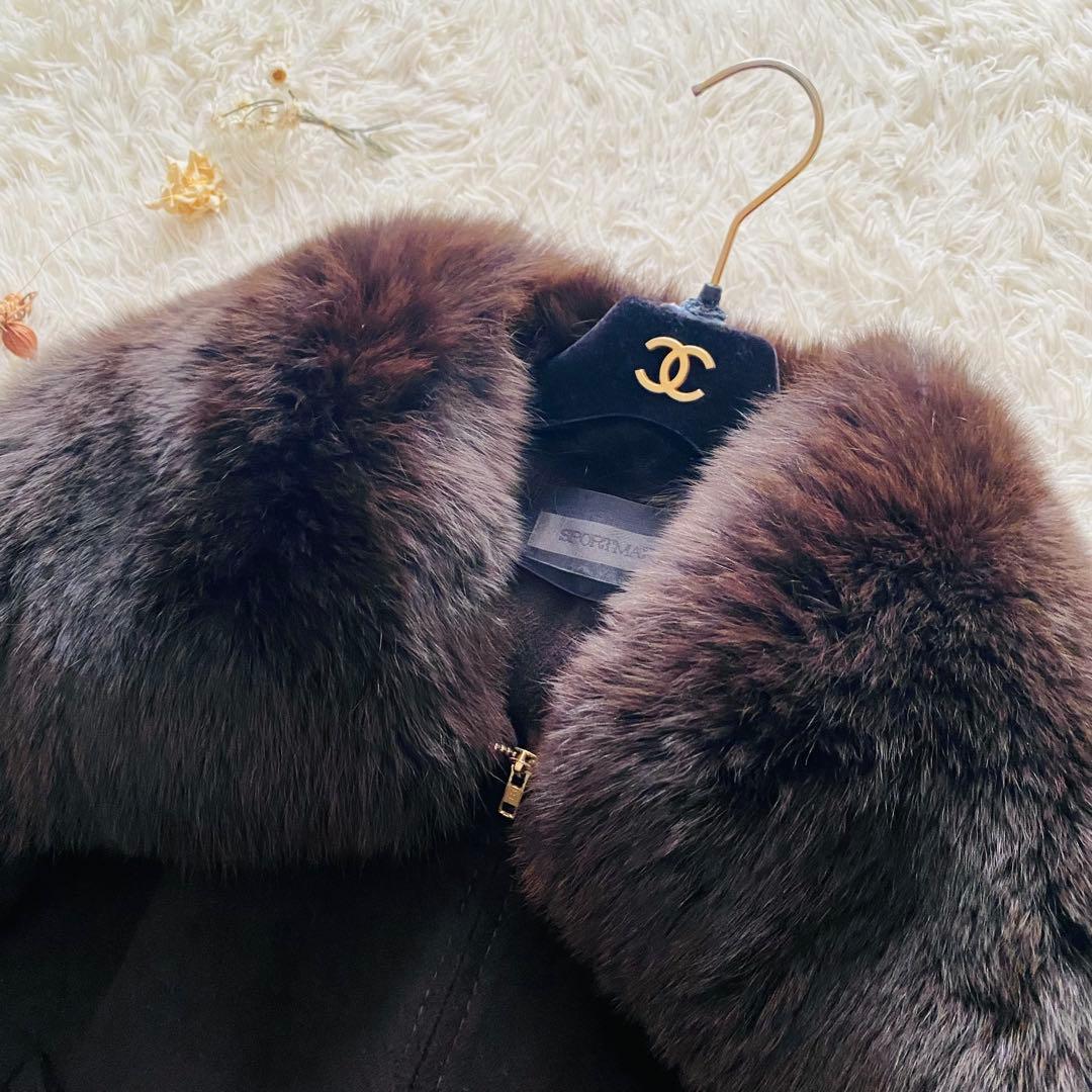 Max Mara クチートアマーノ カシミヤ アンゴラ 毛皮コート 大きいサイズ