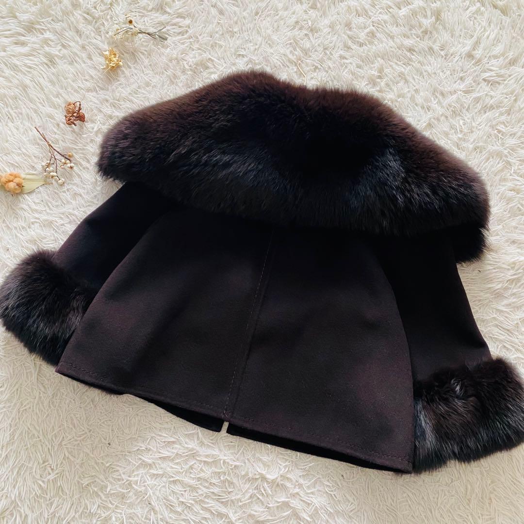 Max Mara クチートアマーノ カシミヤ アンゴラ 毛皮コート 大きいサイズ