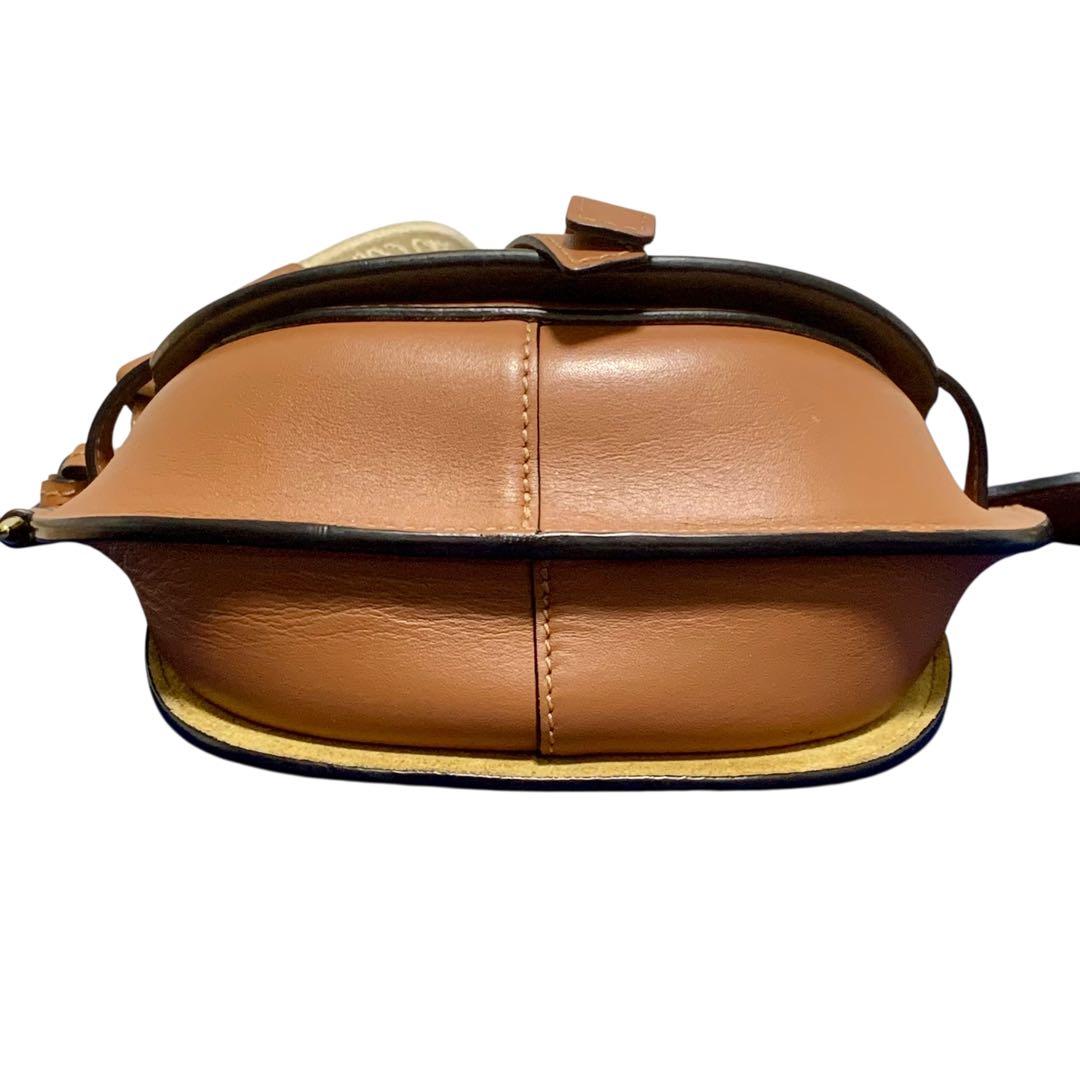 ロエベ ゲート デュアル スモール ショルダーバッグ ブラウン 茶色