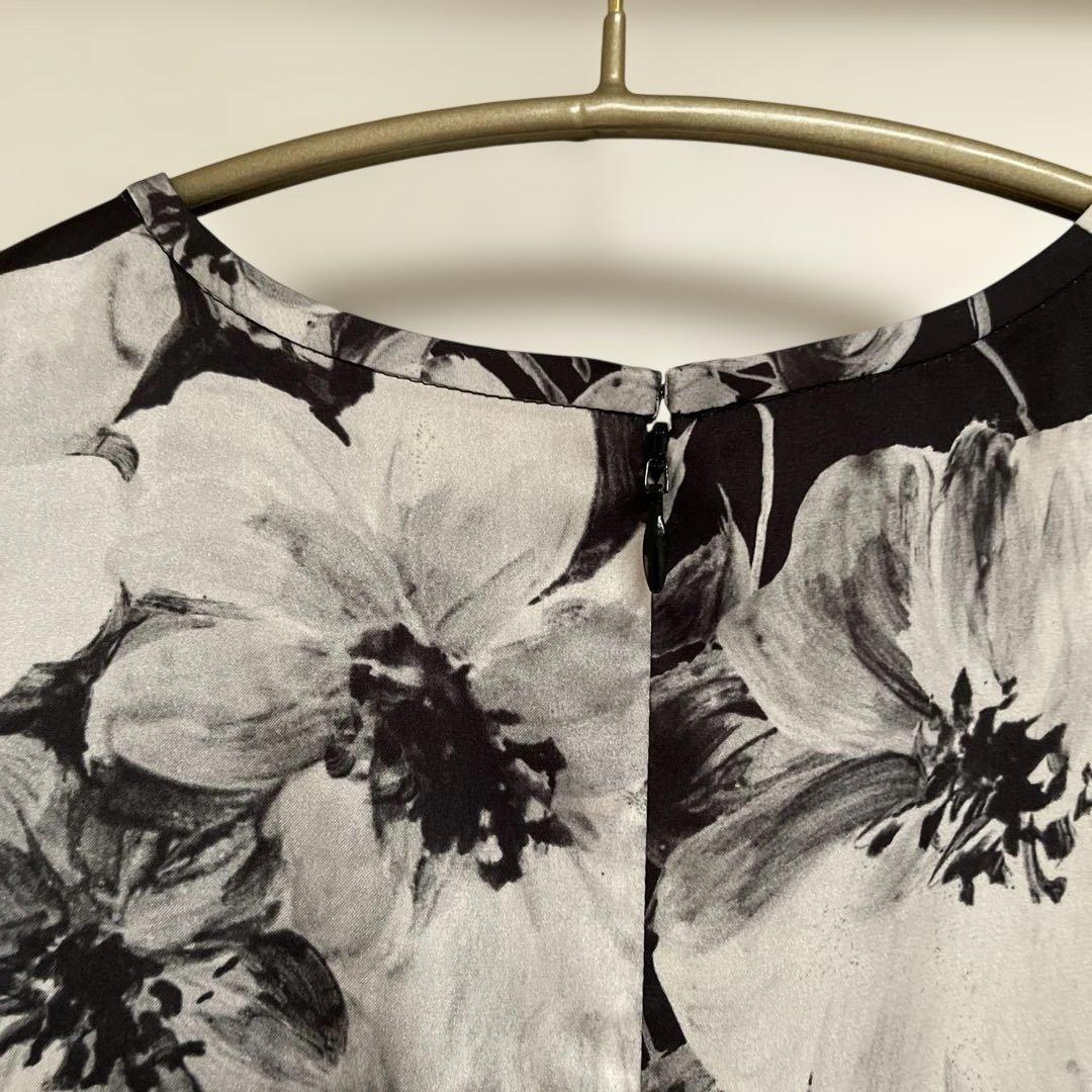 【新品】dinos DAMA ☆ イタリア製生地 フラワープリントワンピース