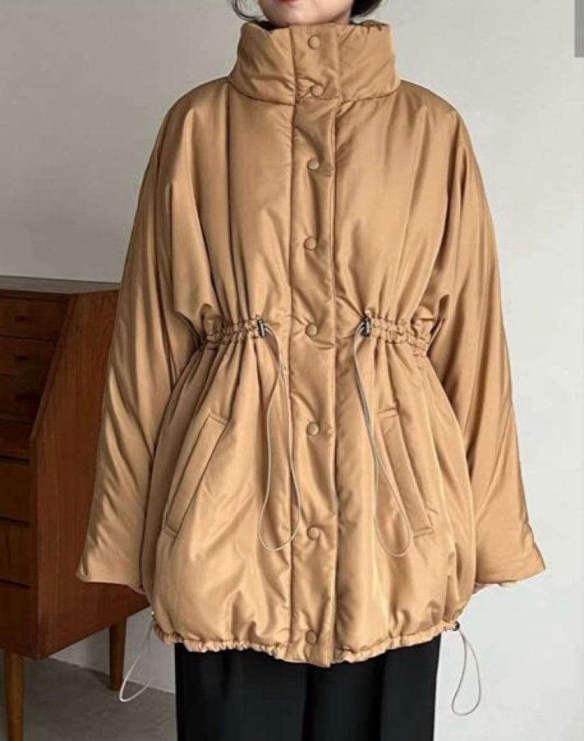 CAPRICIEUX LE'MAGE ドロストミドルコート ベージュ