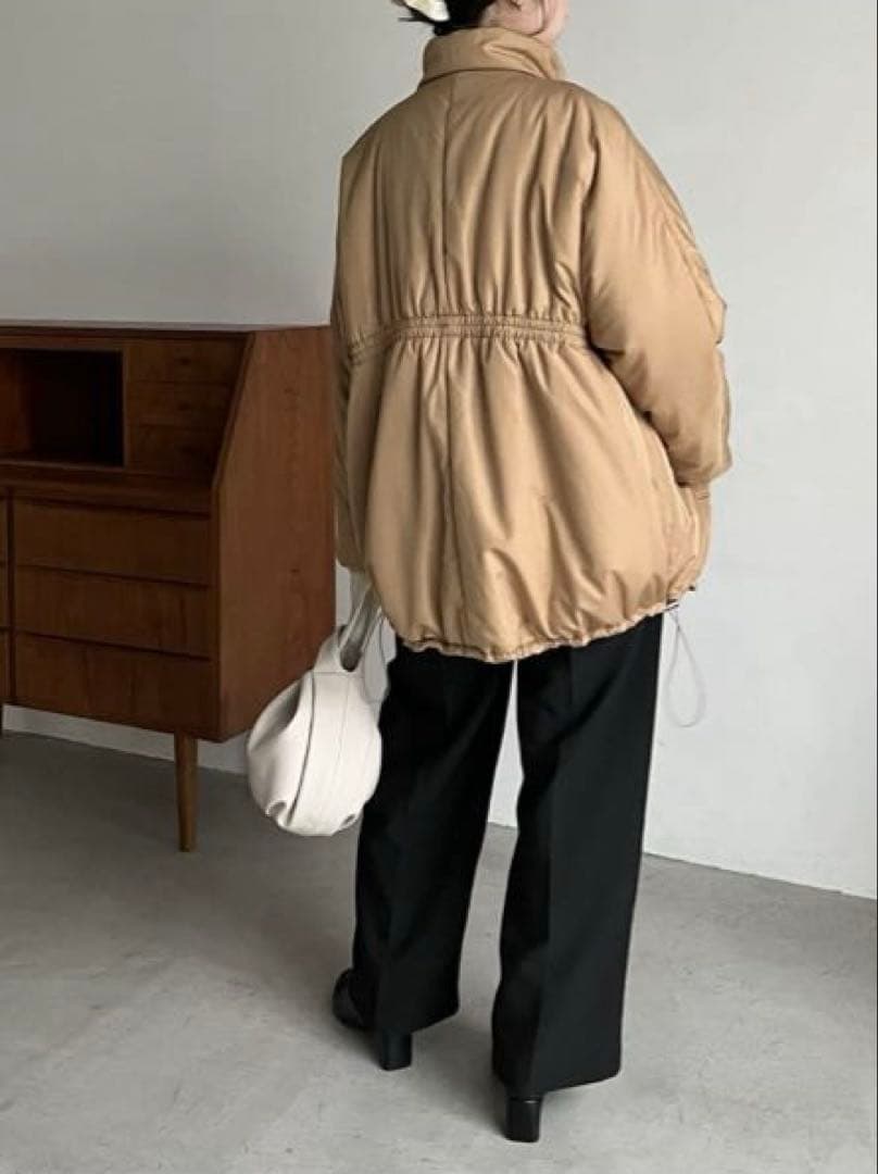 CAPRICIEUX LE'MAGE ドロストミドルコート ベージュ