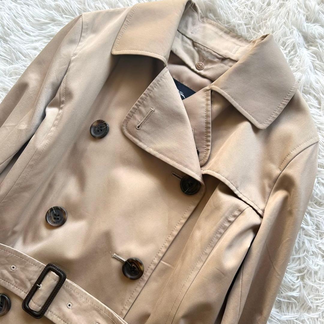 未使用に近い　バーバリーロンドン　トレンチコート　ライナー付　ハニーベージュ　M