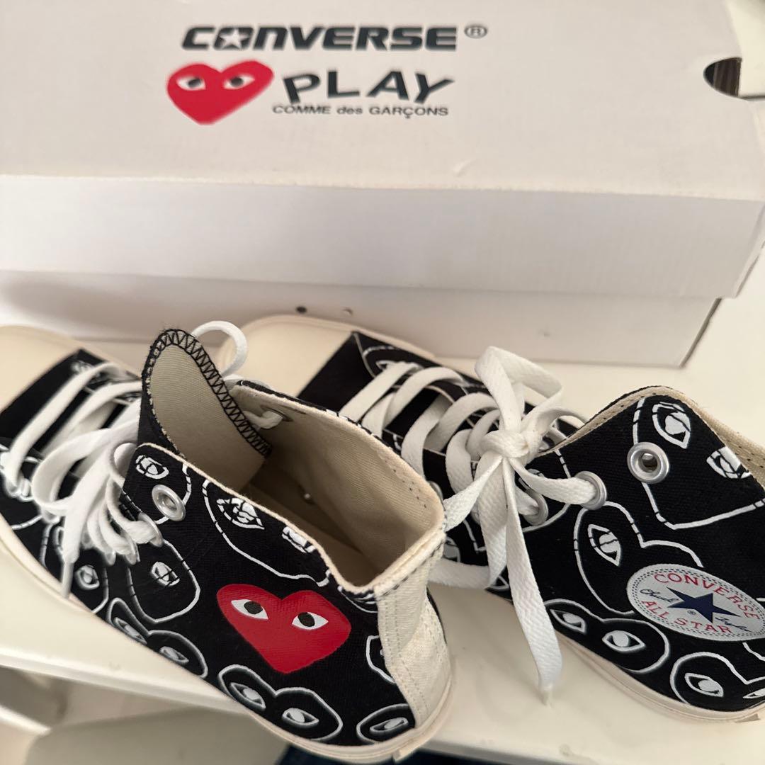 コンバースコムデギャルソンコラボ ハイカットスニーカー