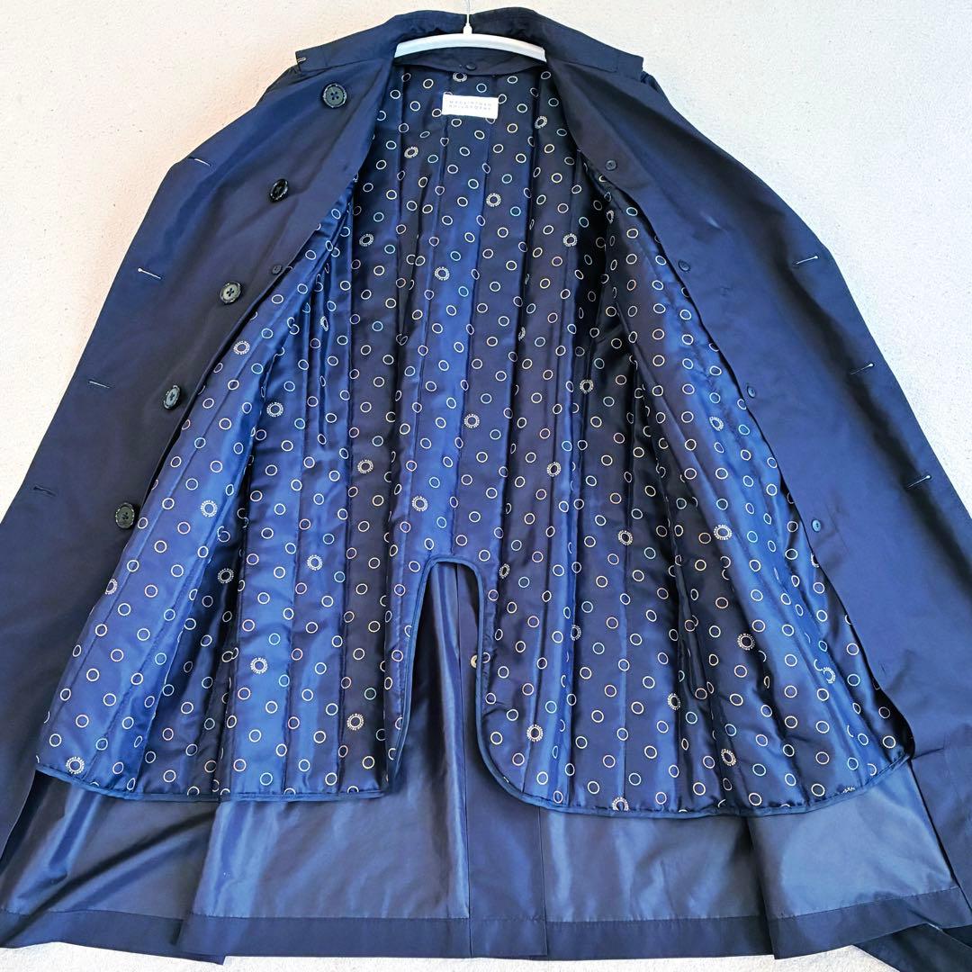 【美品　大きいサイズ】マッキントッシュ　トレンチコート　ネイビー　ライナー