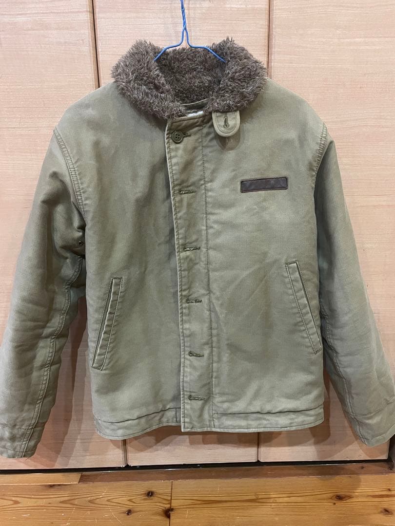 U.S. NAVY ミリタリージャケット カーキ サイズ36