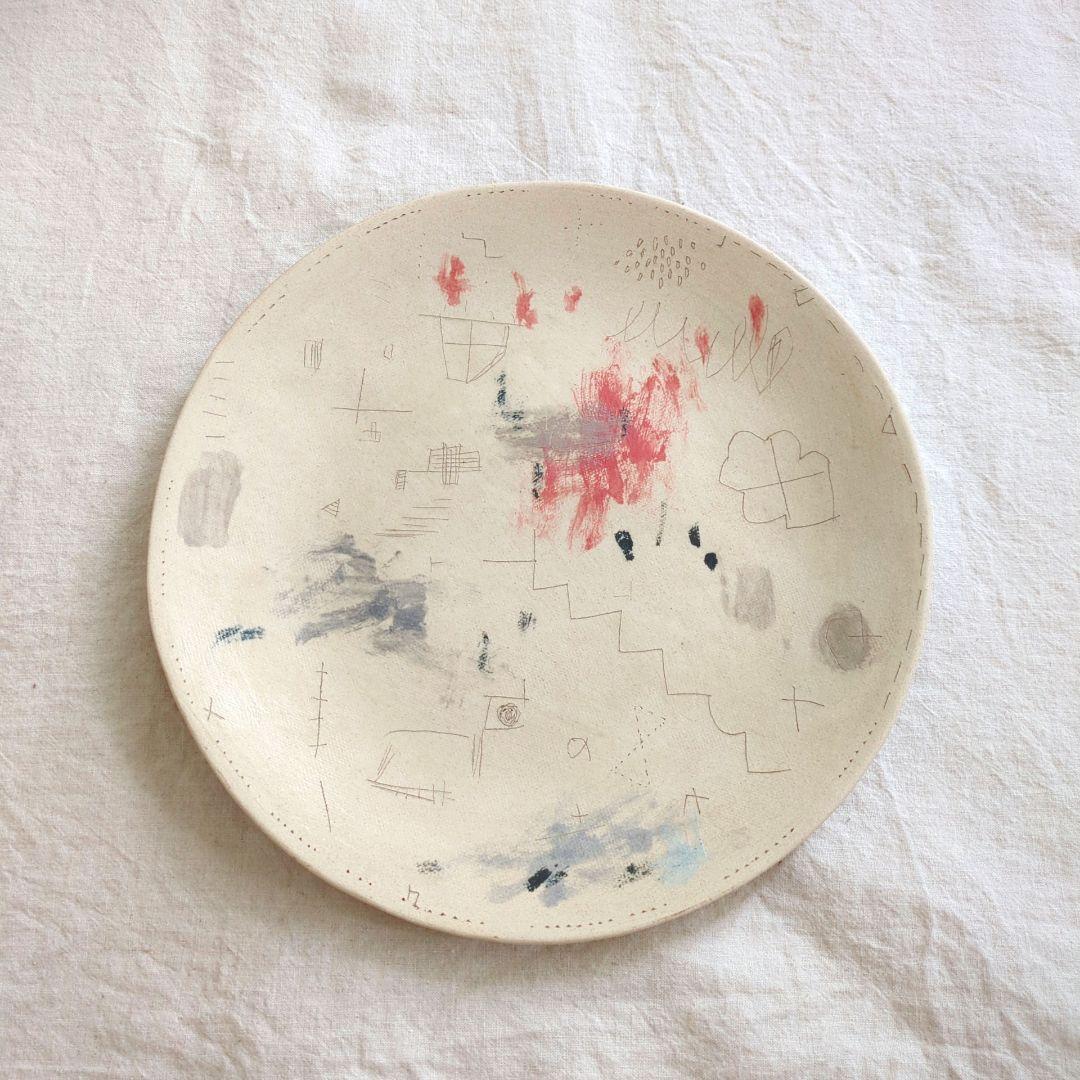 新品 bonohoさんのお皿2枚セット② 佐藤尚理 やちむん 作家もの