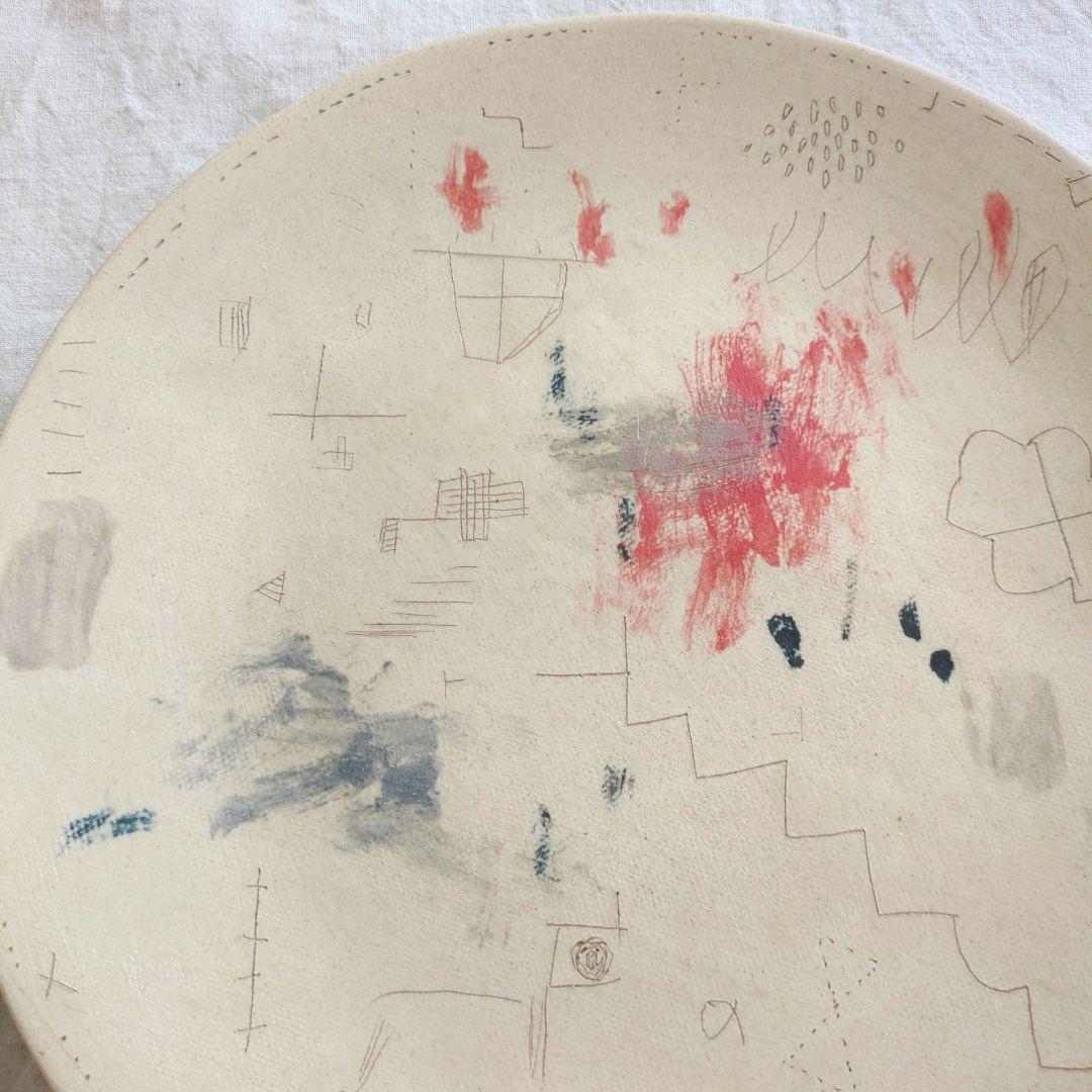 新品 bonohoさんのお皿2枚セット② 佐藤尚理 やちむん 作家もの