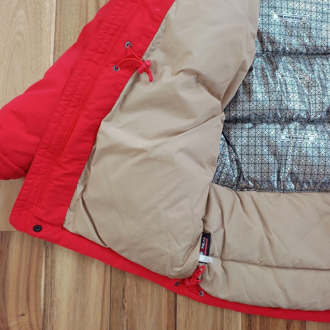 ノースフェイス　マウンテンダウンジャケット　キッズ130 　レッド✕ネイビー