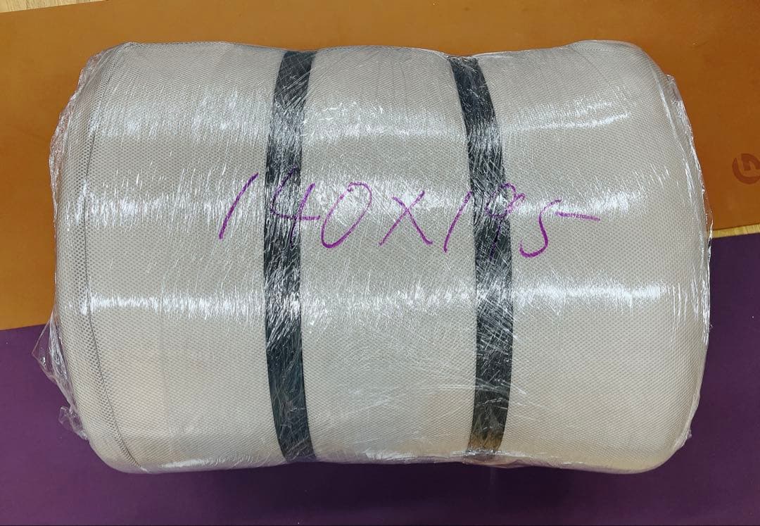 マットレス ダブル 厚10cm 高反発 硬さ190N 三つ折り メッシュ